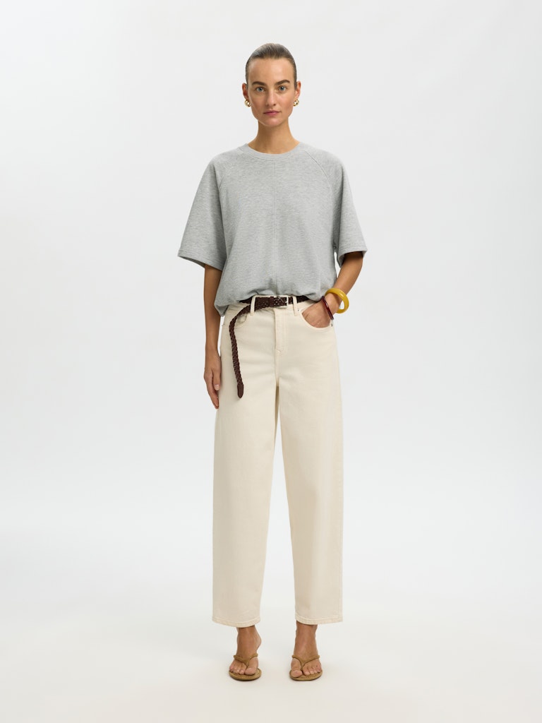 SLWTABBY Bubble Sweat, Light Grey Melange