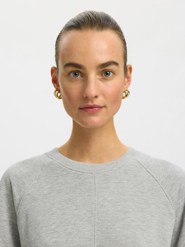 SLWTABBY Bubble Sweat, Light Grey Melange