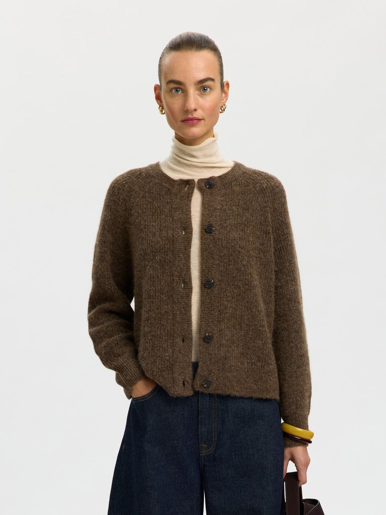 SLWLULU Knit Short Cardigan, dachshund melange