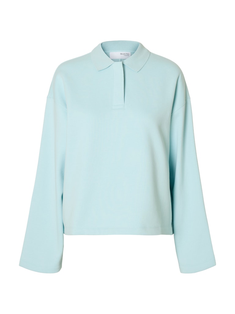 SLFARI Gia Polo Sweat, blue glow