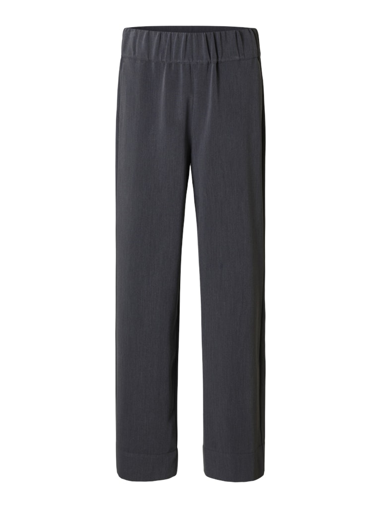 SLFPATRICIA Wide Pants, dark grey melange