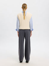 Lade das Bild in den Galerie-Viewer, SLFPATRICIA Wide Pants, dark grey melange
