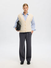 Lade das Bild in den Galerie-Viewer, SLFPATRICIA Wide Pants, dark grey melange

