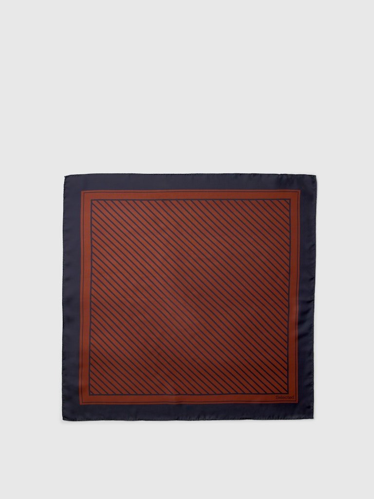 SLWSARA Silk Scarf, Cherry Mahogany