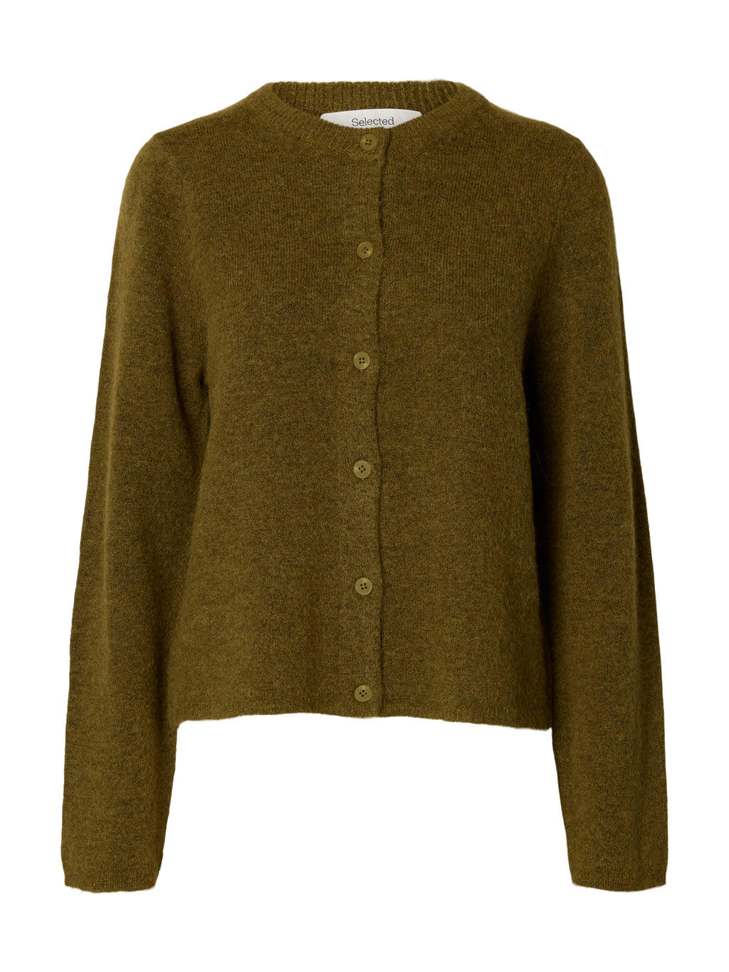 SLWLULU New Knit Cardigan, Fir Green Melange
