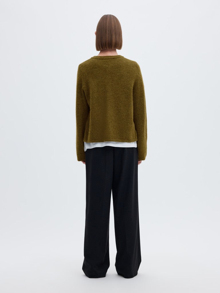 SLWLULU New Knit Cardigan, Fir Green Melange
