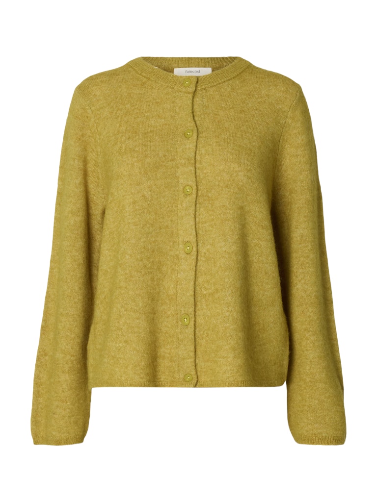 SLWLULU New Knit Cardigan, Avocado Oil Melange