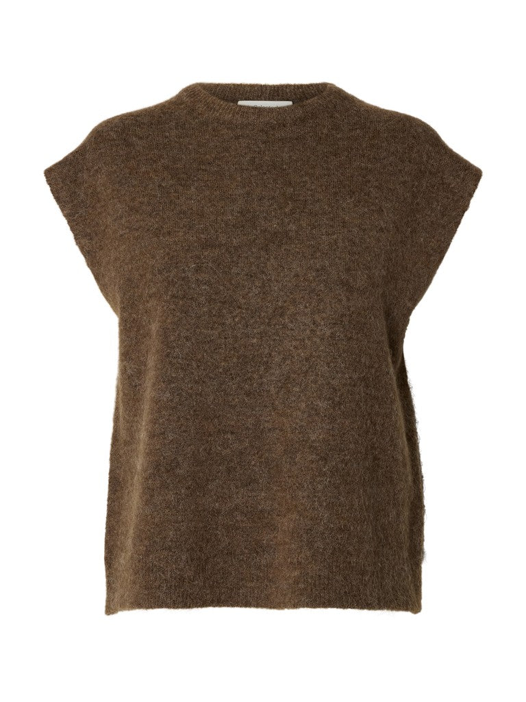 SLWLULU SL Knit Vest, dachshund melange