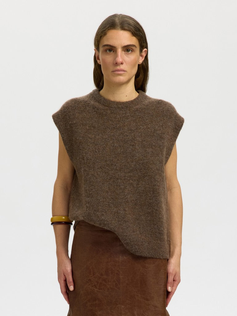 SLWLULU SL Knit Vest, dachshund melange