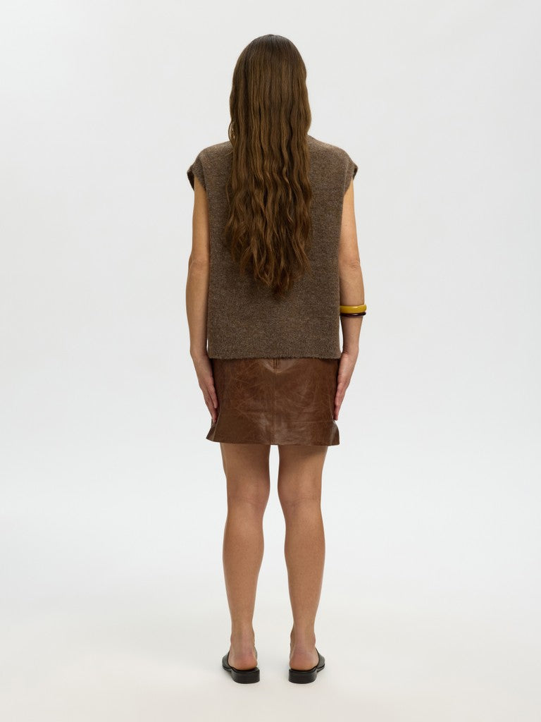 SLWLULU SL Knit Vest, dachshund melange