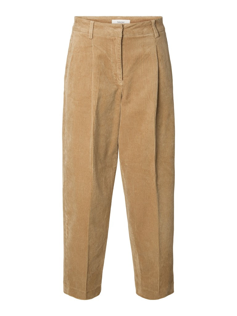 SLWBARREL Mille Corduroy HW Pants, Cornstalk