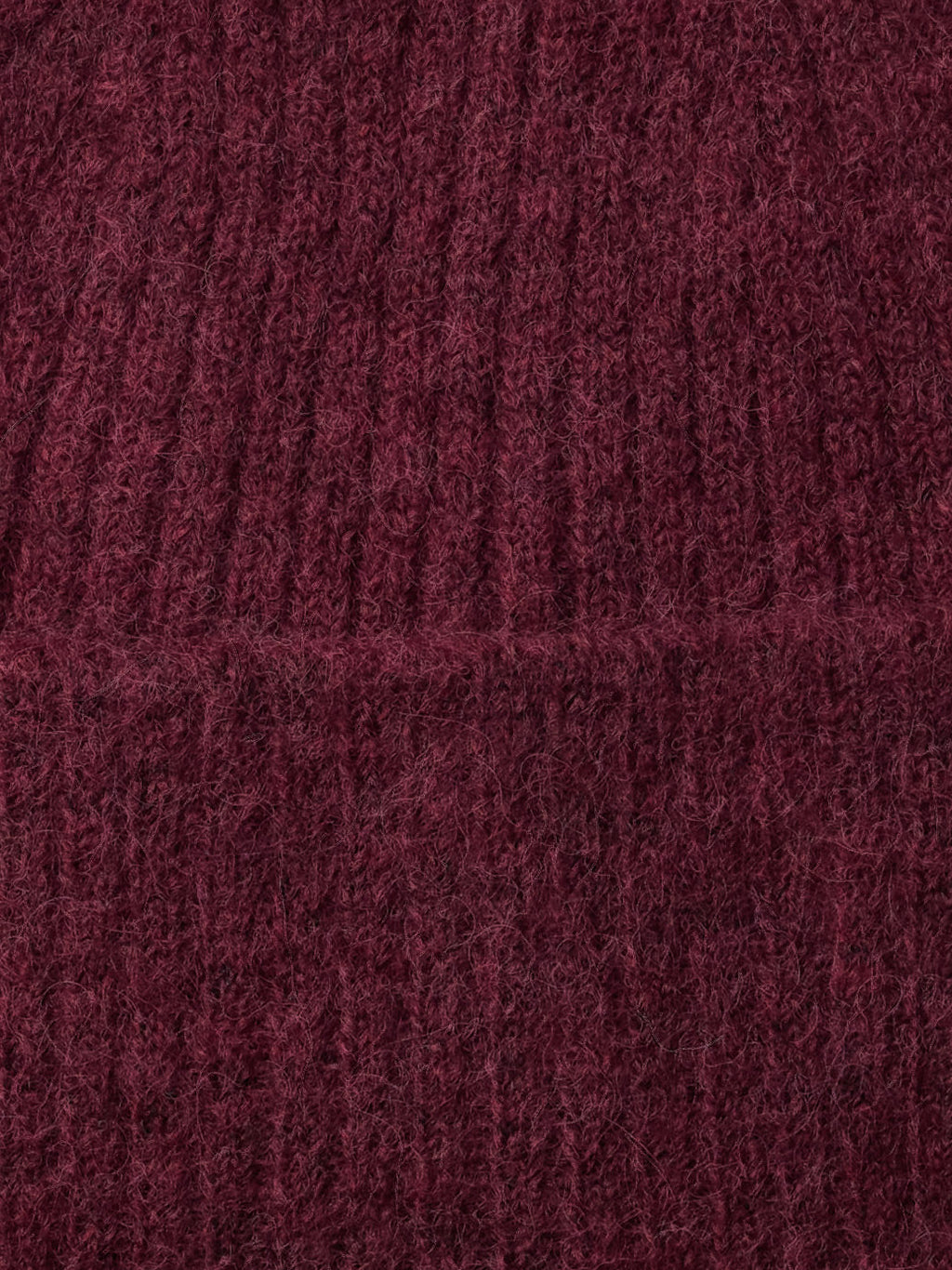 SLWLULU Woll Blend Knit Beanie, Tawny Port Melange