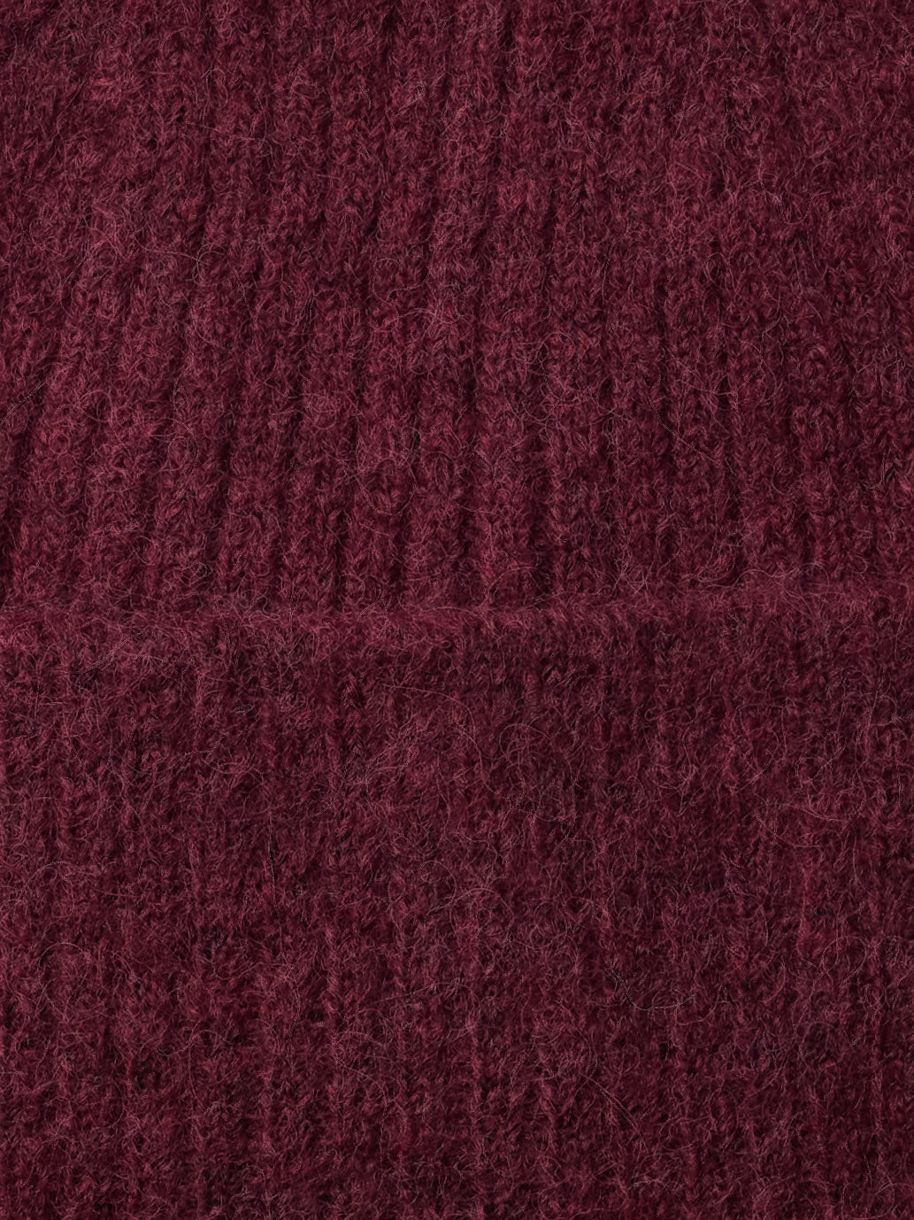 SLWLULU Woll Blend Knit Beanie, Tawny Port Melange
