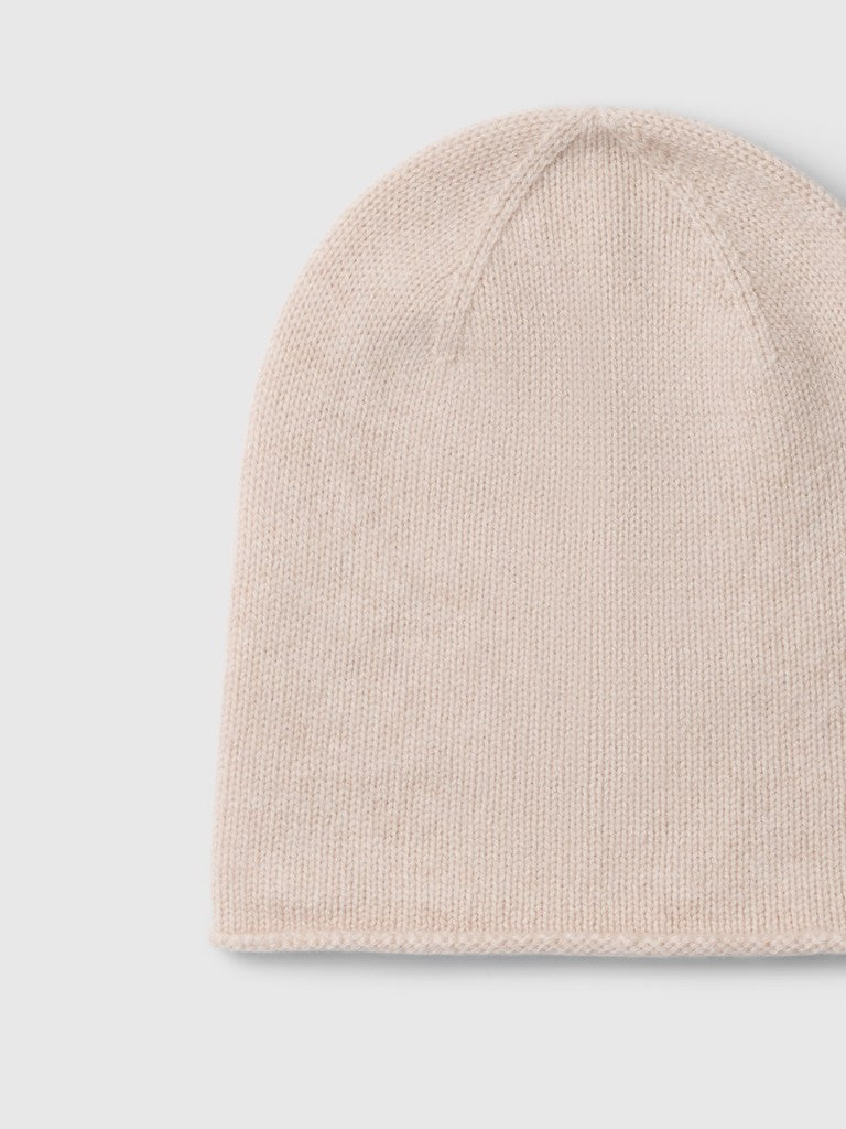 SLWCILLE ROSIE CASHMERE BLEND BEANIE, Oatmeal