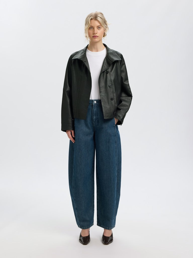 SLWZENIA Leather Jacket, Black