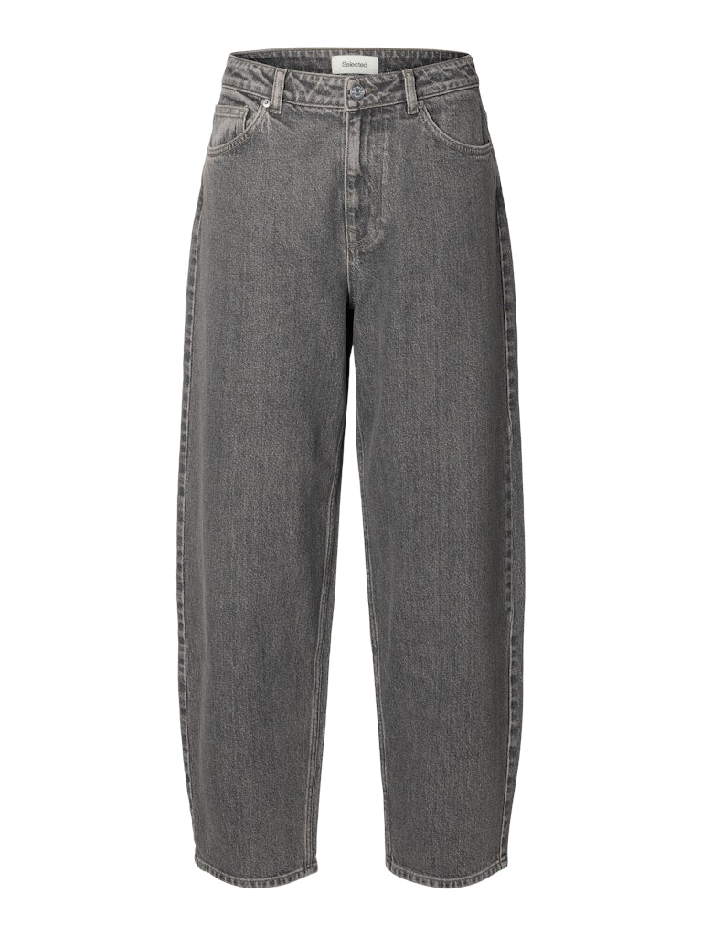 SLWBARREL BEA-KORI HW Jeans, Medium Grey Denim