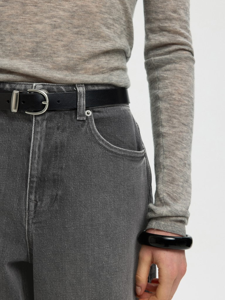 SLWBARREL BEA-KORI HW Jeans, Medium Grey Denim