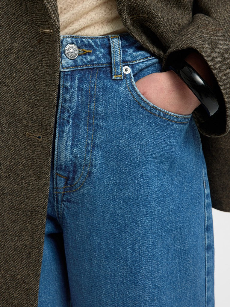 SLWBARREL BEA-KORI HW Jeans, Medium Blue Denim