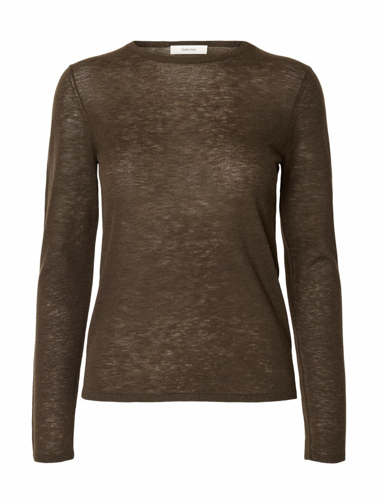 SLWVENDY LS Knit Wool O-Neck, Delicioso