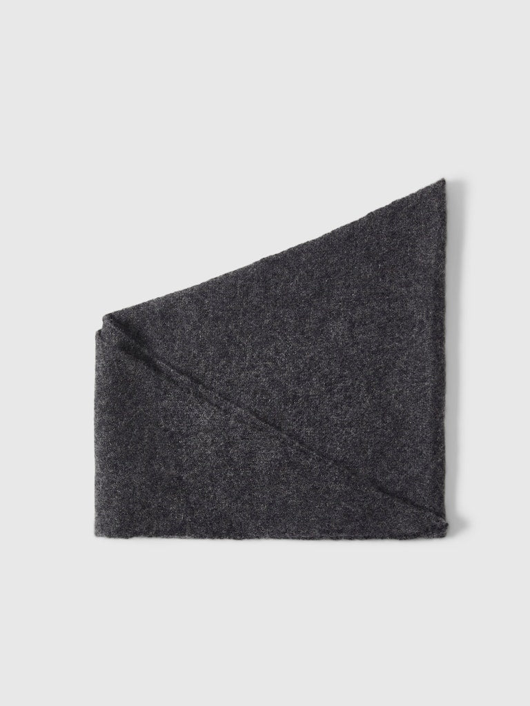 SLFMARIA Narrow Cashmere Scarf, dark grey melange