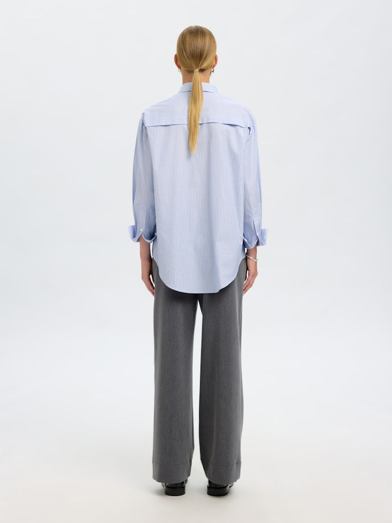 SLFALLISON Oversize Shirt, cashmere blue