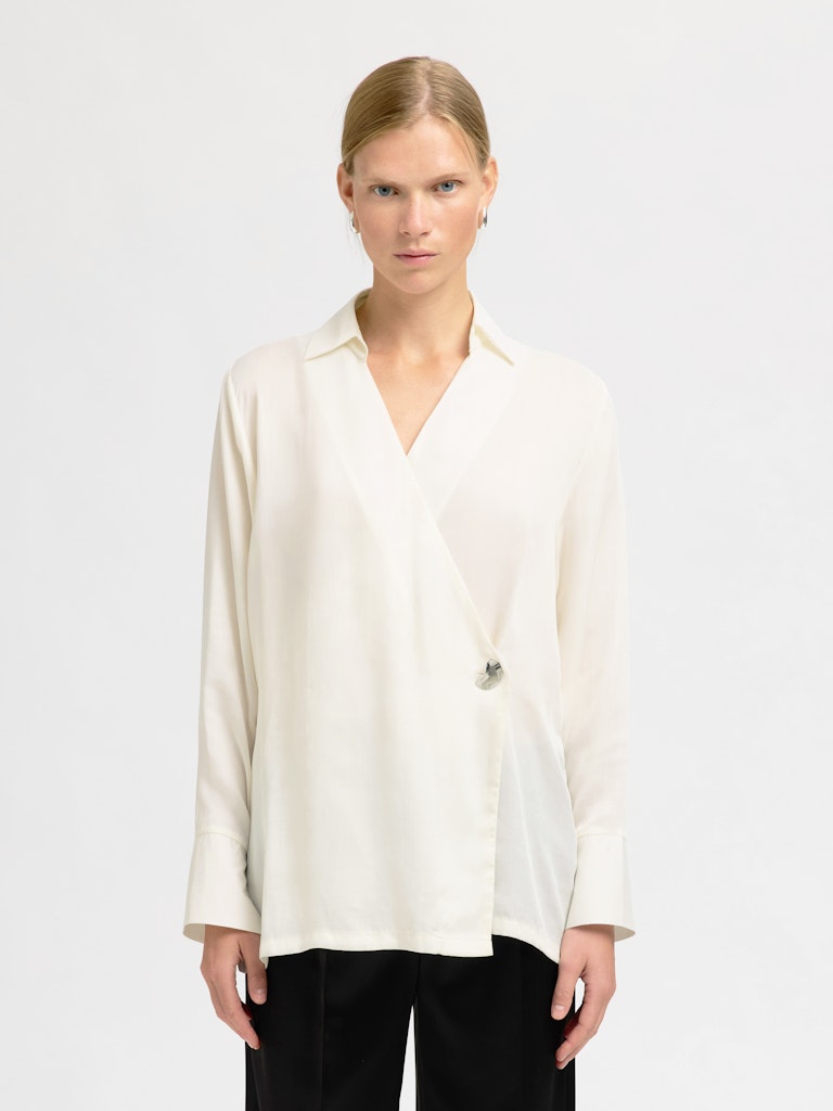 LFJOLLY Wrap Top, gardenia