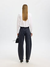 Lade das Bild in den Galerie-Viewer, SLFLOOSE Barrel Ane-Kori MW Jeans, medium grey denim
