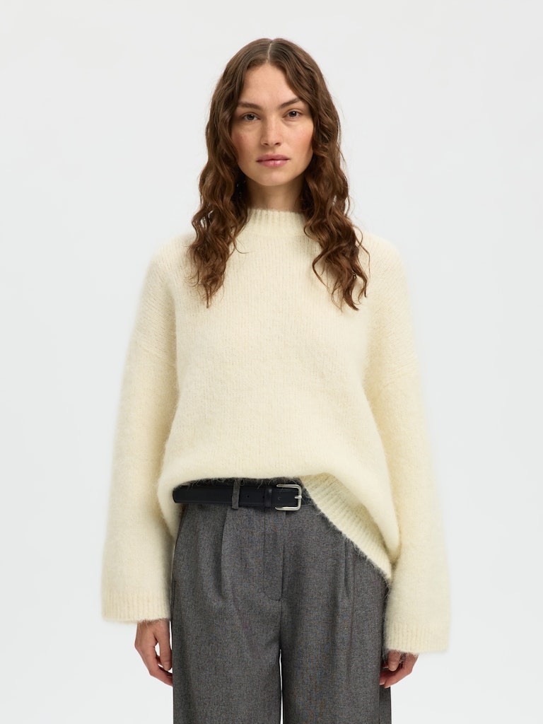 SLFGABRIELLA Knit New O-Neck, birch
