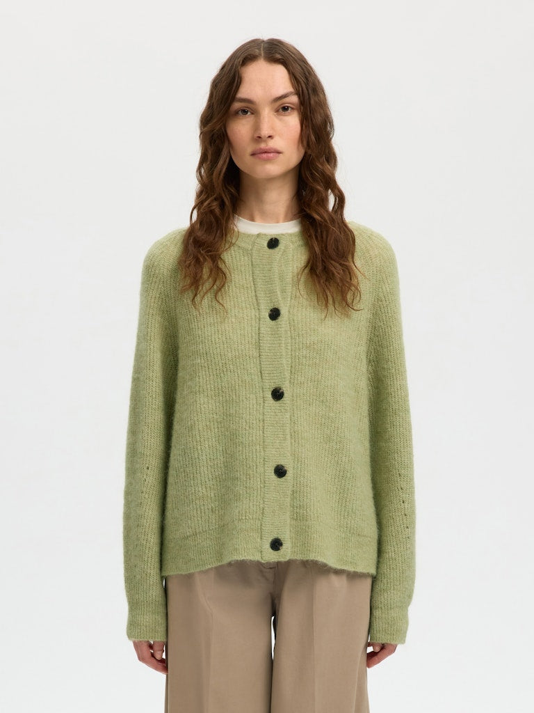 SLFLULU Knit Short Cardigan, lint melange