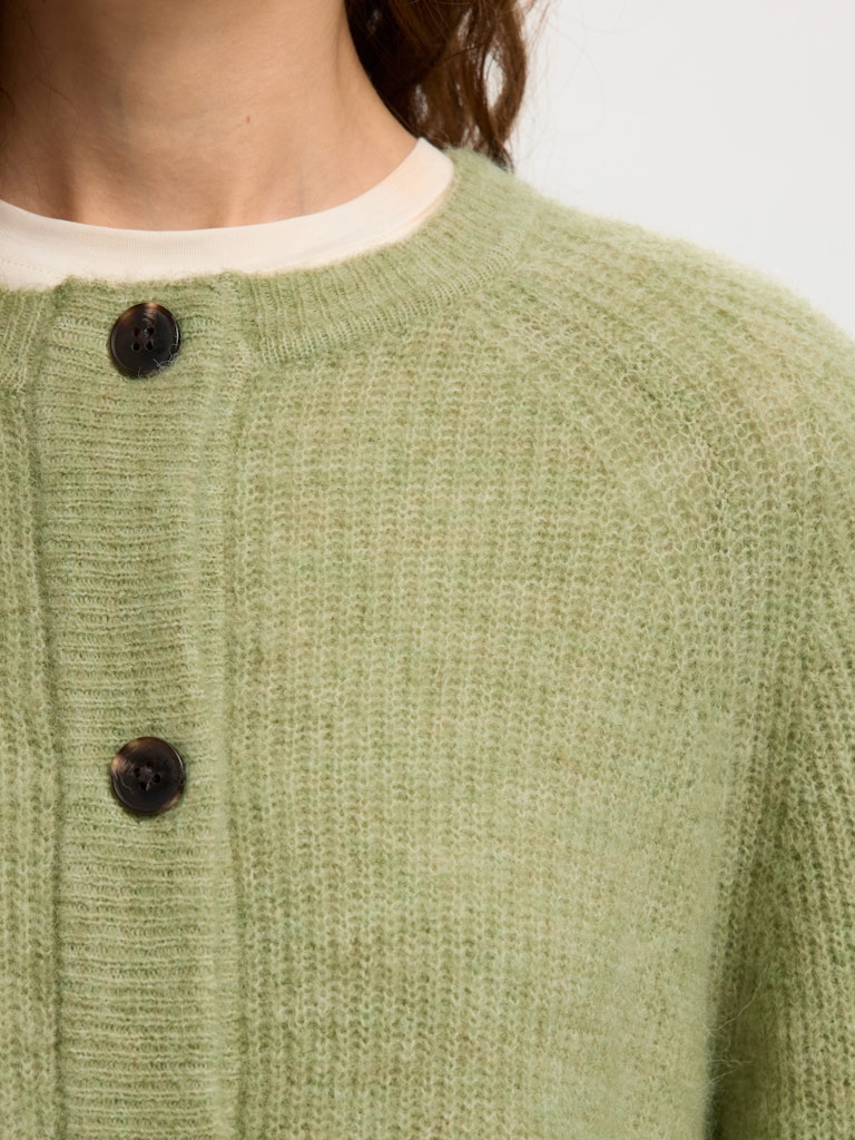 SLFLULU Knit Short Cardigan, lint melange