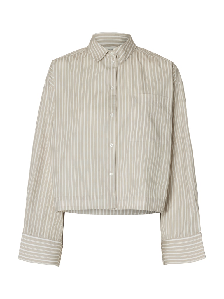 SLWASTHA Cropped Boxy Shirt, pure cashmere