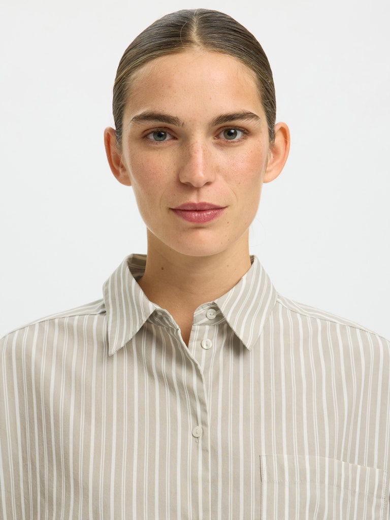 SLWASTHA Cropped Boxy Shirt, pure cashmere
