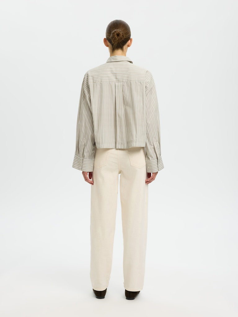 SLWASTHA Cropped Boxy Shirt, pure cashmere