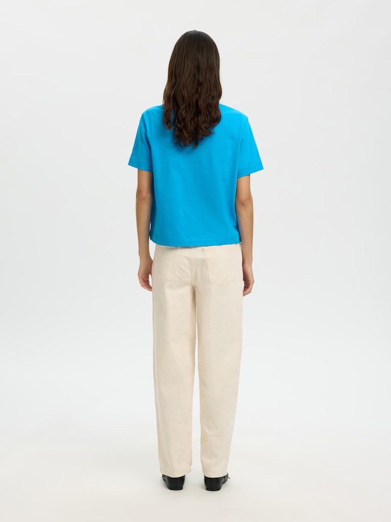SLWESSENTIAL Boxy Tee, Malibu Blue