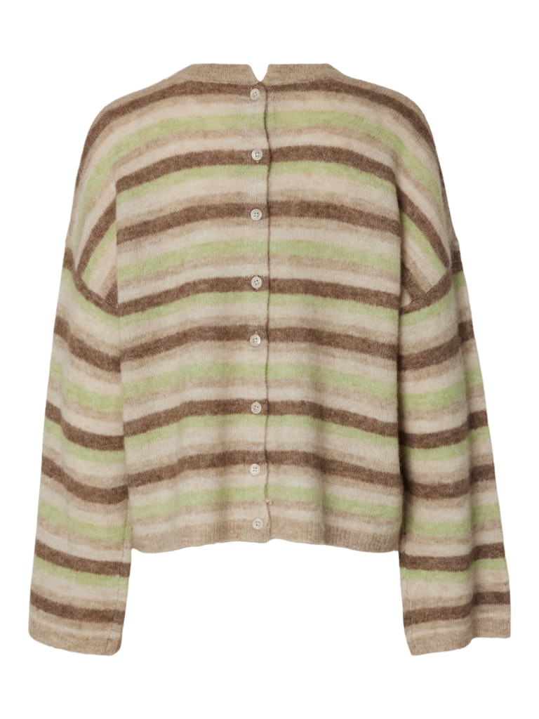 SLFLULU Knit Button O-Neck, pure cashmere