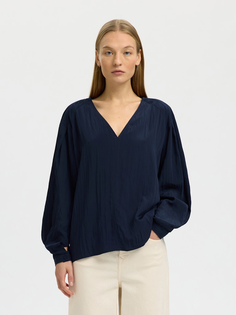 SLFIONA LS Top, Dark Sapphire