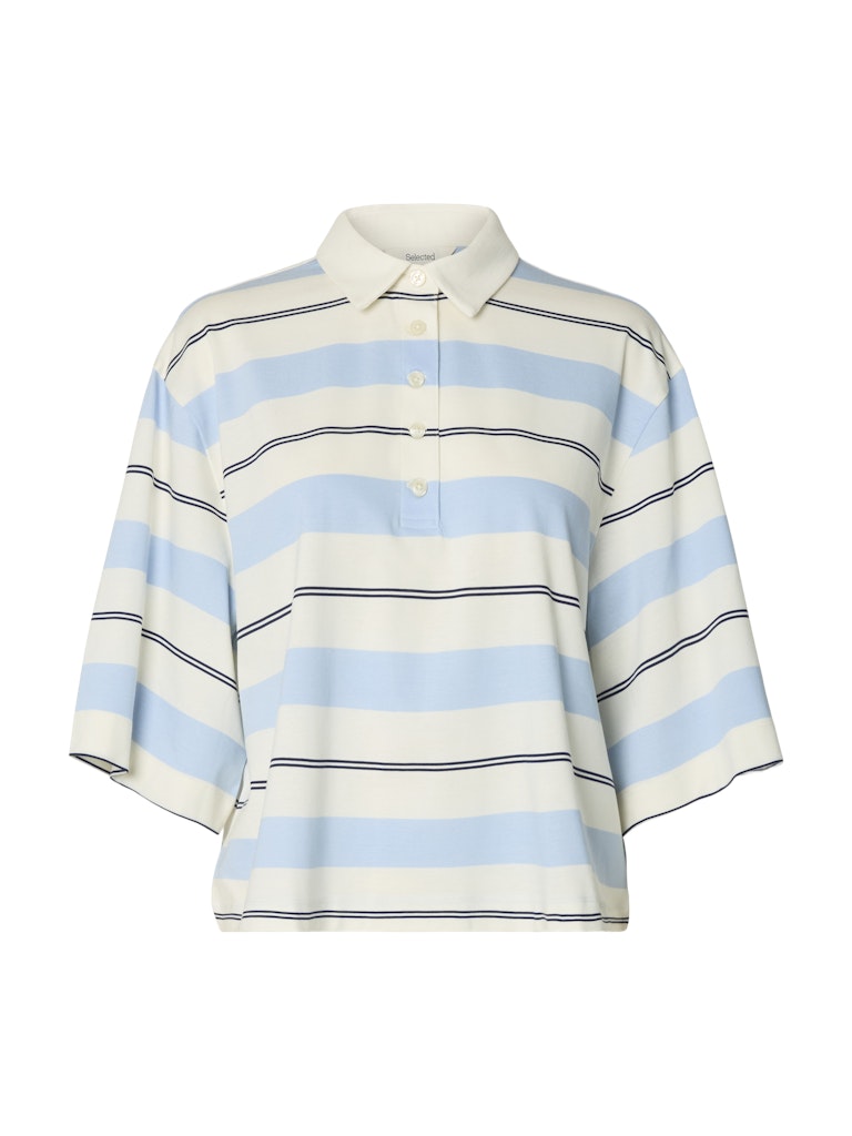 SLFRELAXED Mellie 2/4 Polo, egret