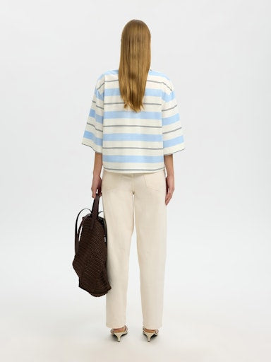 SLFRELAXED Mellie 2/4 Polo, egret