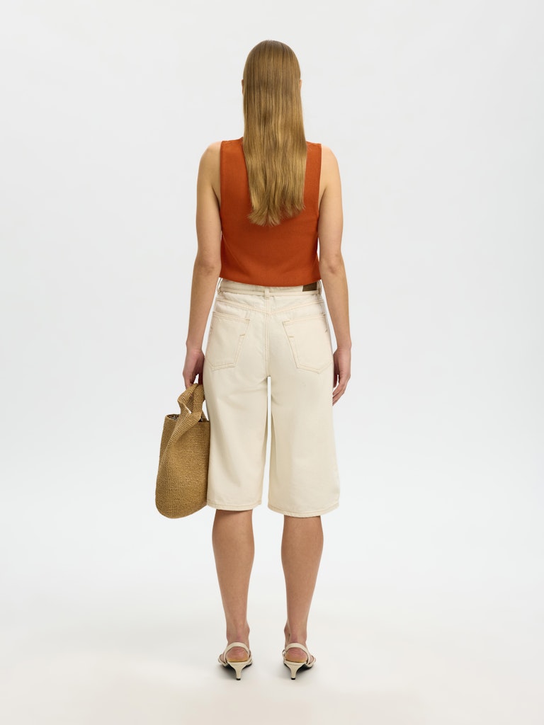 SLFMOON Knit Top, potters clay