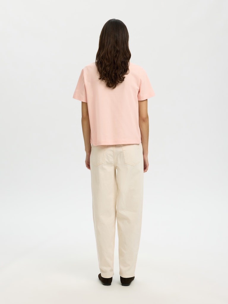SLWESSENTIAL Boxy Tee, Pale Dogwood