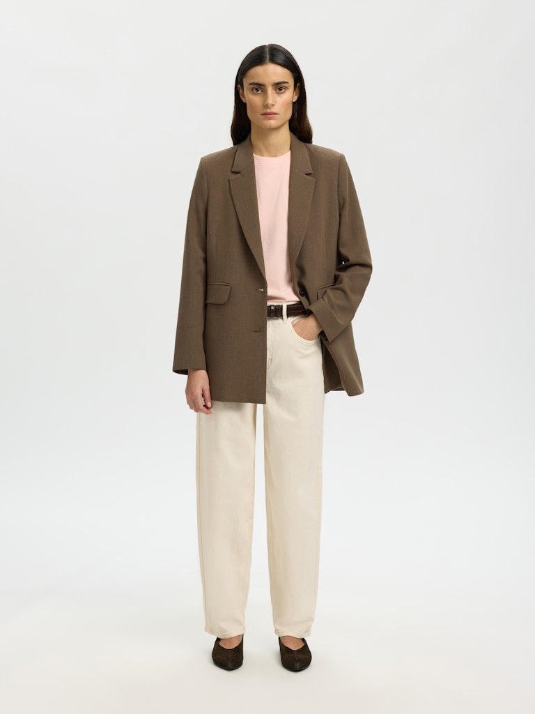 SLWESSENTIAL Boxy Tee, Pale Dogwood