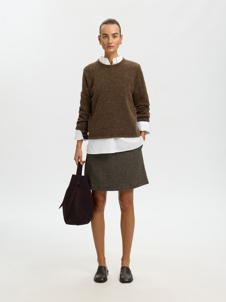 SLWLULU NEW Knit O-Neck Pullover, dachshund melange