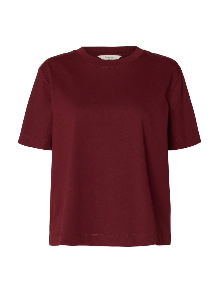 SLWESSENTIAL Boxy Tee, Tawny Port
