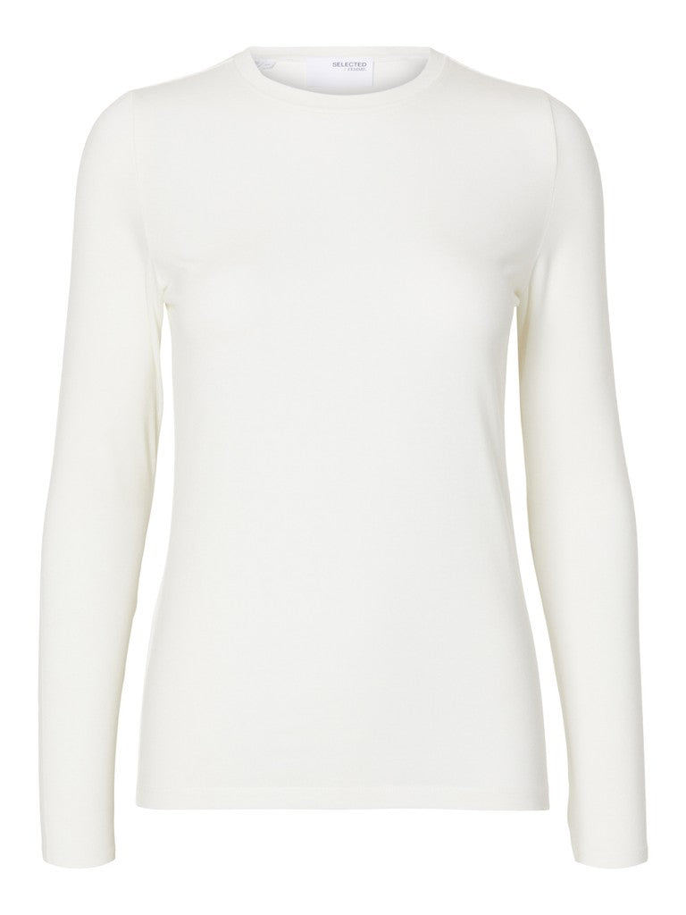SLWMANJA LS O-Neck, snow white