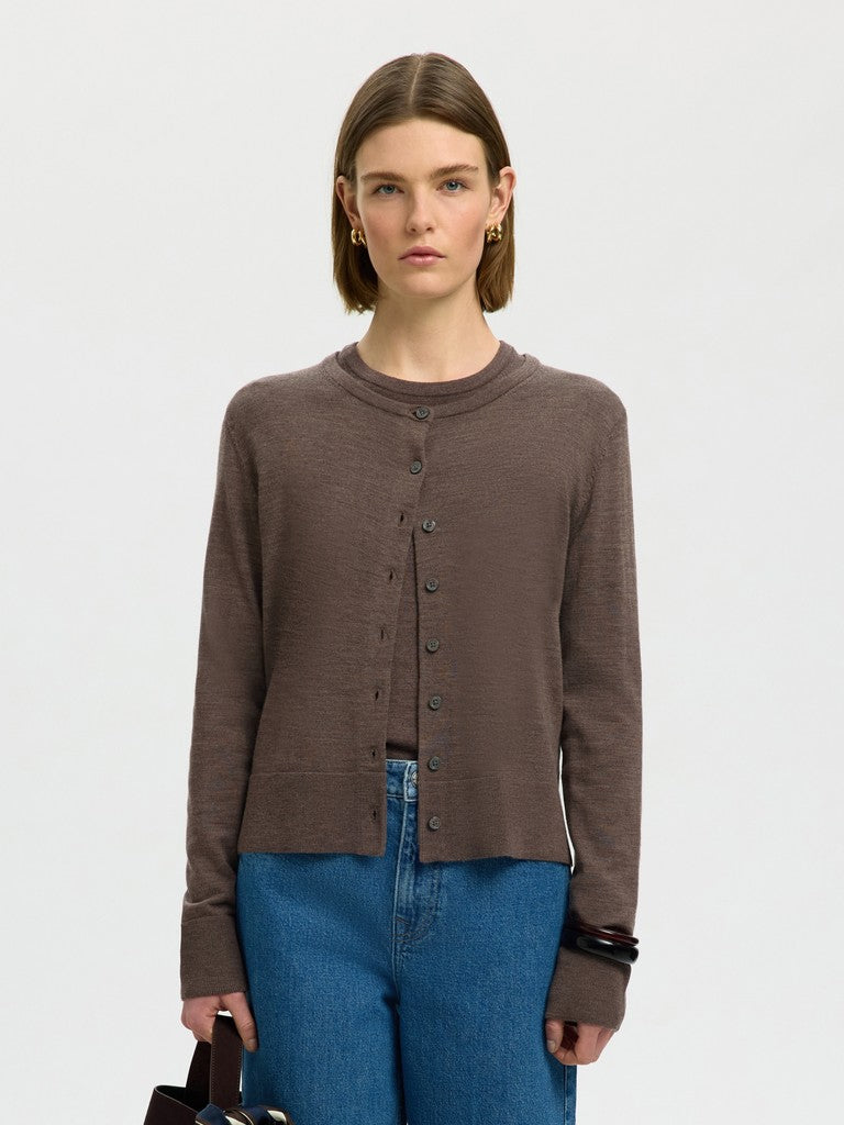 SLWTHEA LS Knit Merino Cardigan, Delicioso
