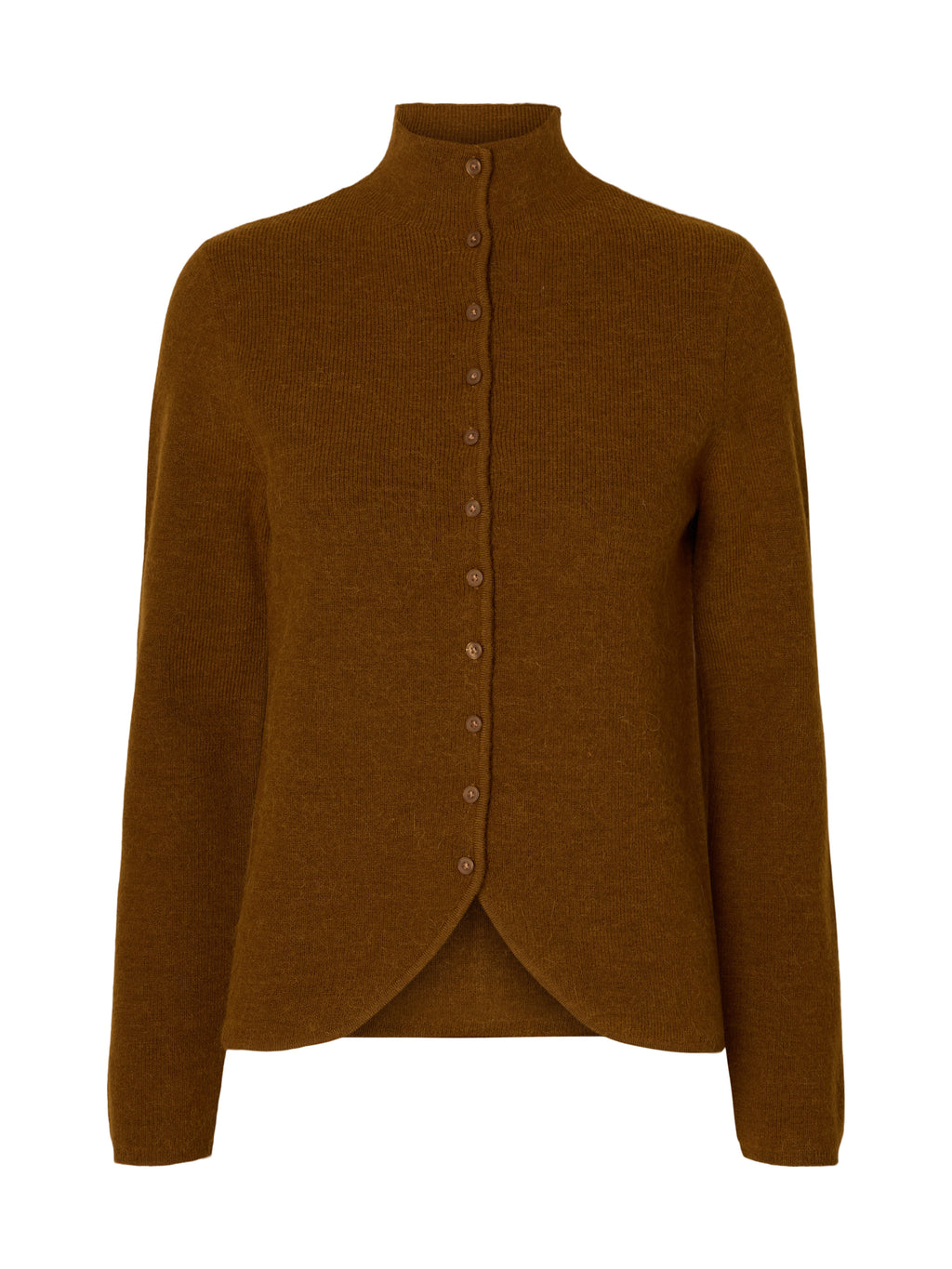 SLWPETRA LS Knit High Neck Cardigan, Monks Robe