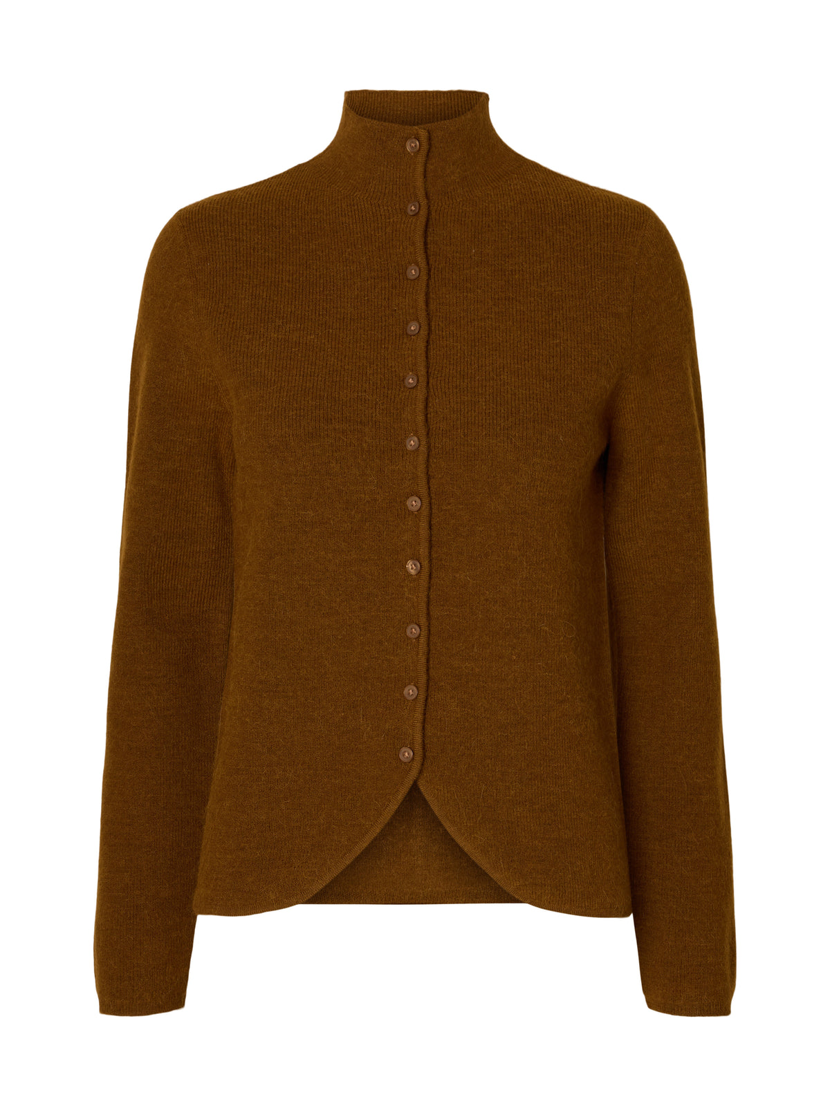 SLWPETRA LS Knit High Neck Cardigan, Monks Robe