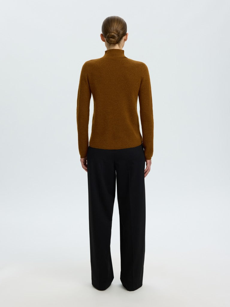 SLWPETRA LS Knit High Neck Cardigan, Monks Robe