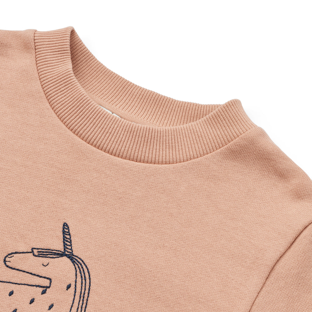 THORA Printed Sweatshirt, Unicorn / Pale tuscany