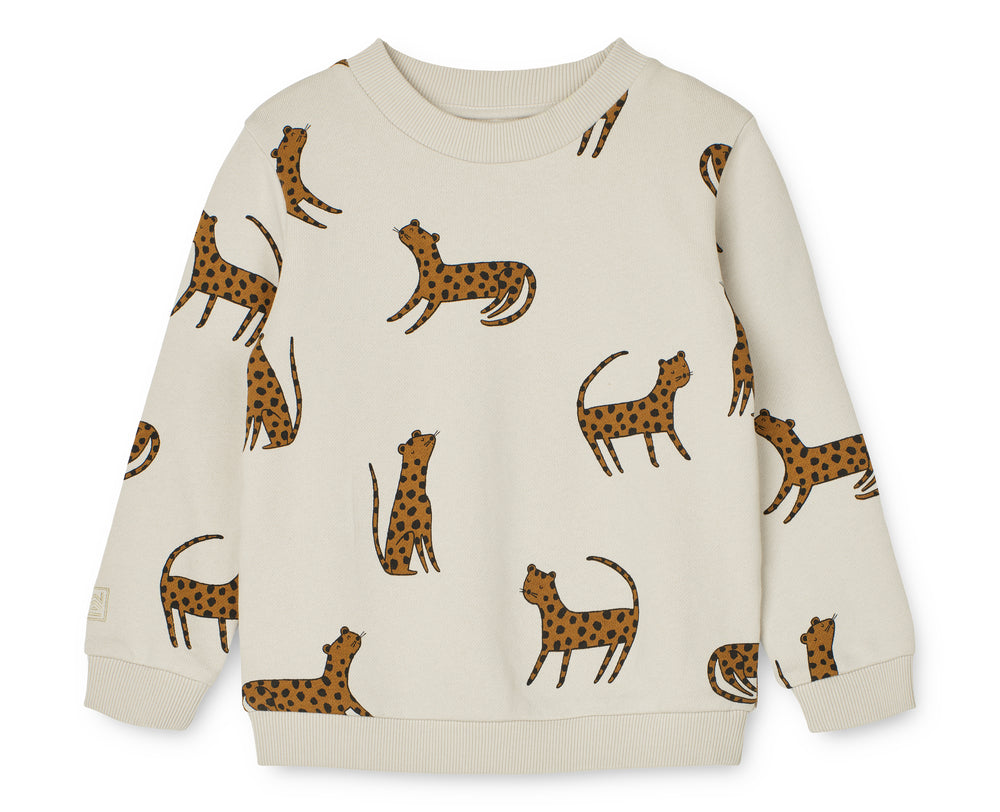 THORA Printed Sweatshirt, Leopard Sandy